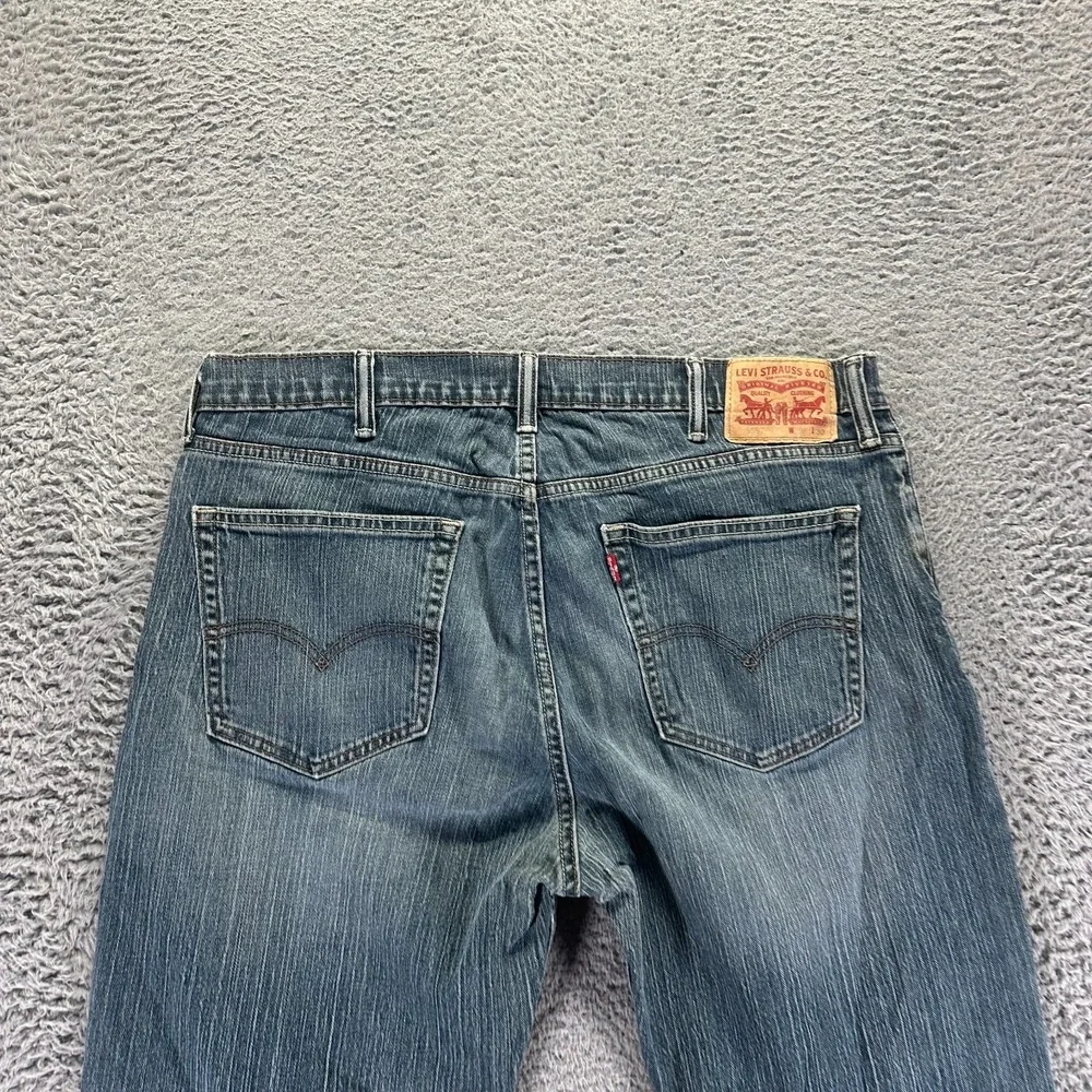Levi's 559 Jeans Mens 38x30 Blue Cotton Denim Straight Workwear Travel Stretch